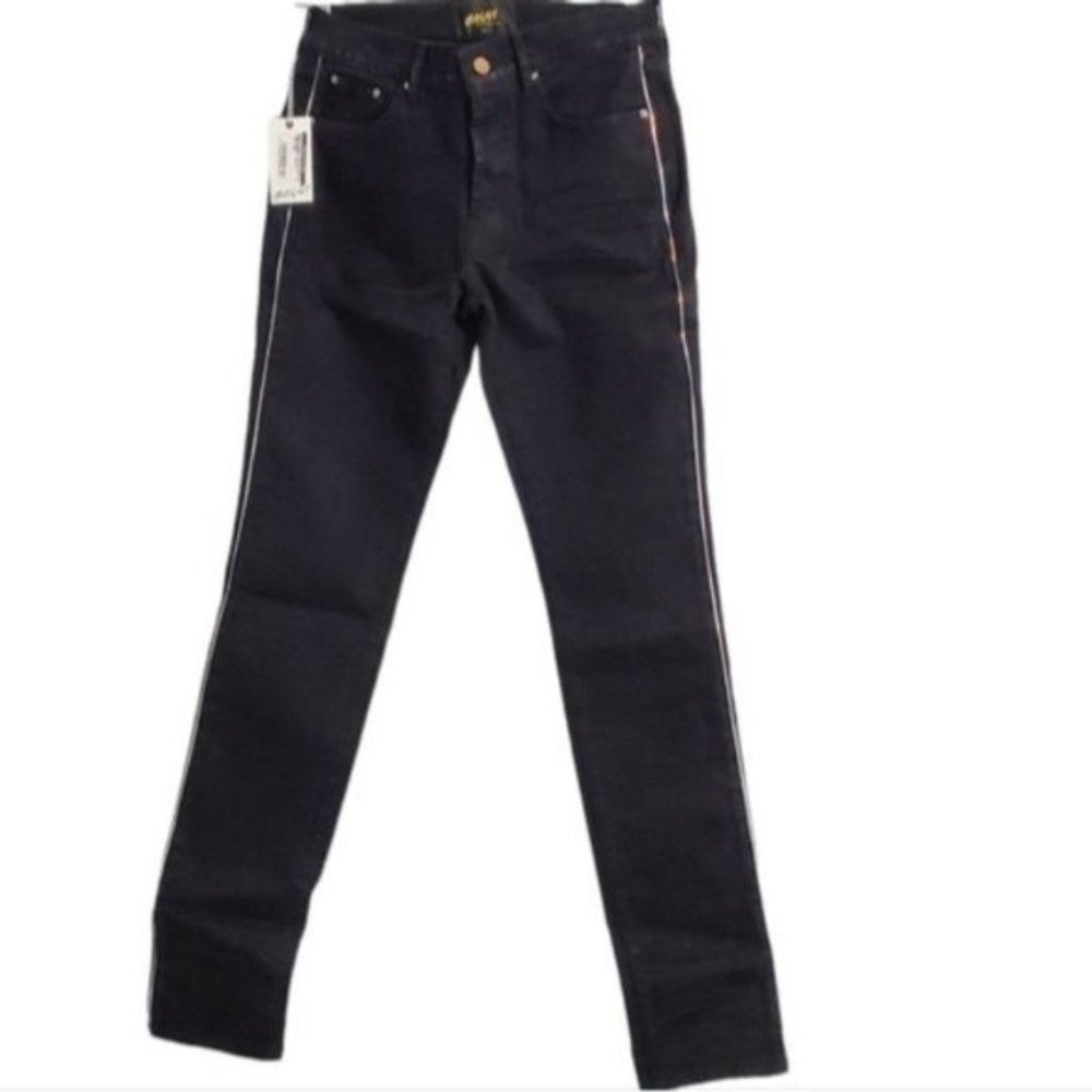 NWT BOSSI SPORTSWEAR Black 3D Wash Denim Jeans Patron Of The New Edition